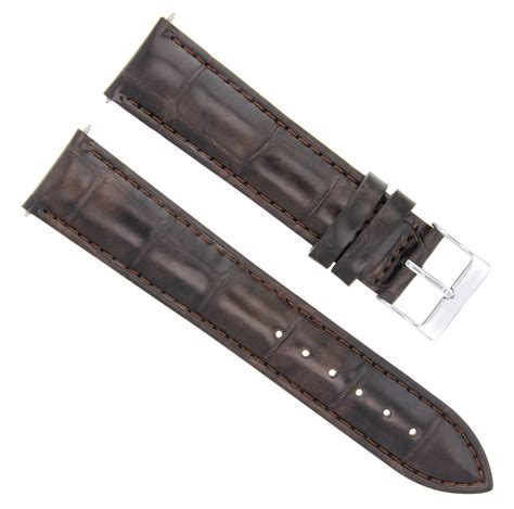 omega watch leather band|omega 19mm leather watch bands.